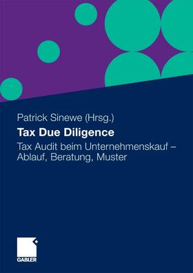 Sinewe | Tax Due Diligence | E-Book | sack.de
