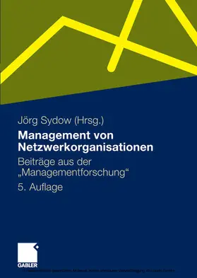 Sydow | Management von Netzwerkorganisationen | E-Book | sack.de