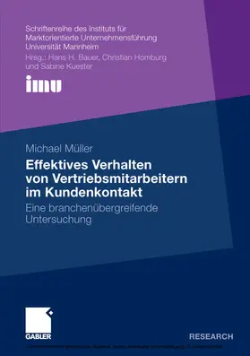 Müller | Effektives Verhalten von Vertriebsmitarbeitern im Kundenkontakt | E-Book | www.sack.de