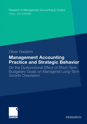 Gediehn |  Management Accounting Practice and Strategic Behavior | eBook | Sack Fachmedien