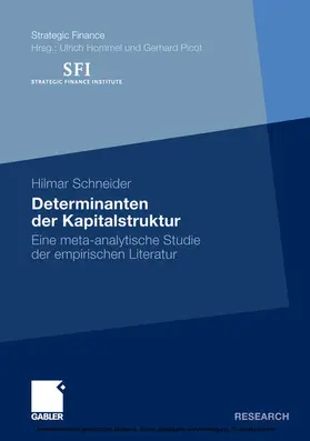Schneider | Determinanten der Kapitalstruktur | E-Book | sack.de
