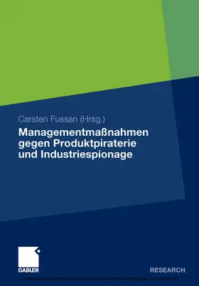 Fussan | Managementmaßnahmen gegen Produktpiraterie und Industriespionage | E-Book | www.sack.de