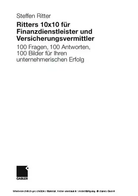 Ritter |  Ritters 10x10 für Finanzdienstleister und Versicherungsvermittler | eBook | Sack Fachmedien