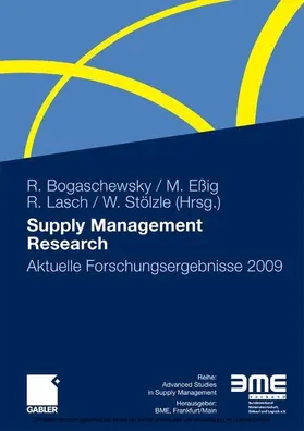 Bogaschewsky / Eßig / Lasch |  Supply Management Research | eBook | Sack Fachmedien