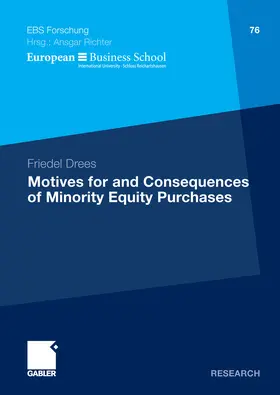 Drees | Motives for and Consequences of Minority Equity Purchases | E-Book | www.sack.de