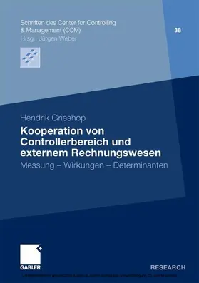 Grieshop | Kooperation von Controllerbereich und externem Rechnungswesen | E-Book | www.sack.de