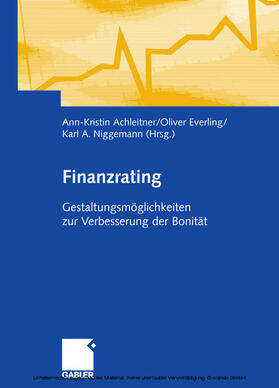 Achleitner / Everling / Niggemann | Finanzrating | E-Book | sack.de