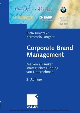 Esch / Tomczak / Kernstock |  Corporate Brand Management | eBook | Sack Fachmedien