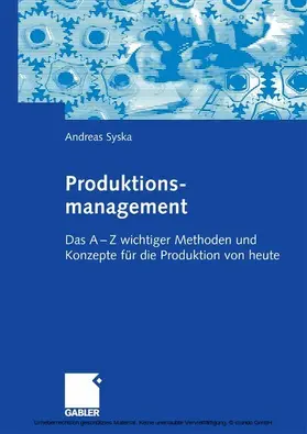 Syska | Produktionsmanagement | E-Book | www.sack.de