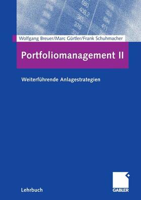Breuer / Gürtler / Schuhmacher | Portfoliomanagement II | E-Book | sack.de
