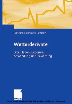 Hee / Hofmann |  Wetterderivate | eBook | Sack Fachmedien