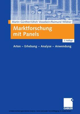 Günther / Vossebein / Wildner | Marktforschung mit Panels | E-Book | sack.de