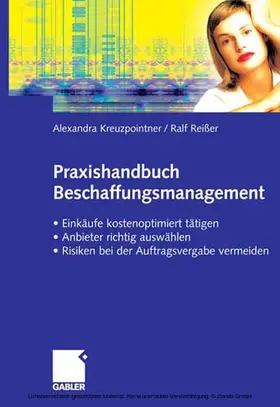 Kreuzpointner / Reißer |  Praxishandbuch Beschaffungsmanagement | eBook | Sack Fachmedien