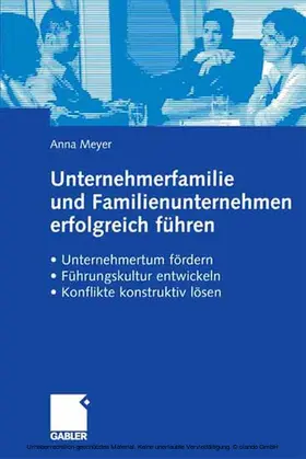 Meyer |  Unternehmerfamilie und Familienunternehmen erfolgreich führen | eBook | Sack Fachmedien