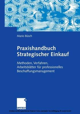 Büsch | Praxishandbuch Strategischer Einkauf | E-Book | sack.de
