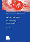 Probst / Raub / Romhardt |  Wissen managen | eBook | Sack Fachmedien