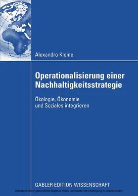 Kleine | Operationalisierung einer Nachhaltigkeitsstrategie | E-Book | sack.de