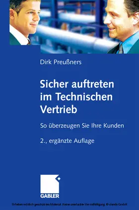 Preußners |  Sicher auftreten im Technischen Vertrieb | eBook | Sack Fachmedien