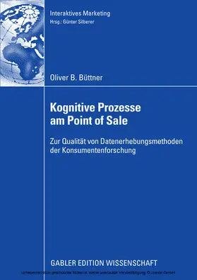 Büttner |  Kognitive Prozesse am Point of Sale | eBook | Sack Fachmedien