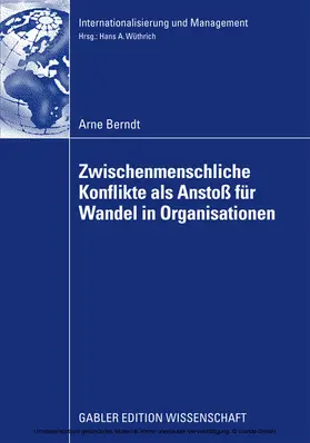 Berndt | Zwischenmenschliche Konflikte als Anstoß von Wandel in Organisationen | E-Book | www.sack.de