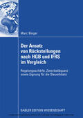 Binger |  Der Ansatz von Rückstellungen nach HGB und IFRS im Vergleich | eBook | Sack Fachmedien