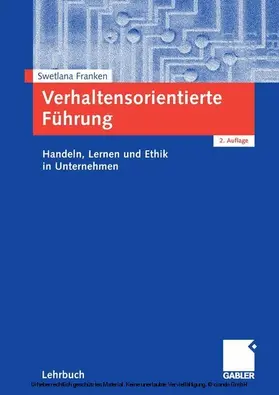 Franken |  Verhaltensorientierte Führung | eBook | Sack Fachmedien