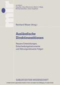 Moser |  Ausländische Direktinvestitionen: | eBook | Sack Fachmedien