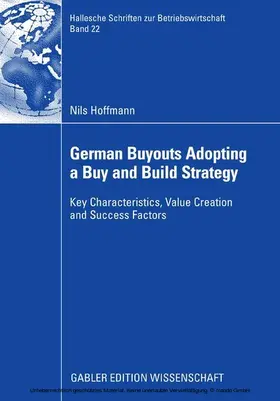 Hoffmann |  German Buyouts Adopting a Buy and Build Strategy | eBook | Sack Fachmedien