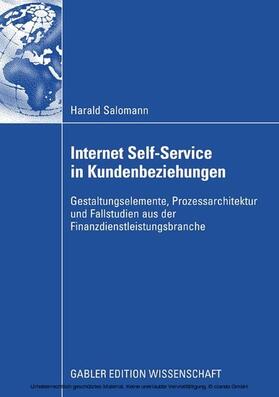 Salomann | Internet Self-Service in Kundenbeziehungen | E-Book | sack.de