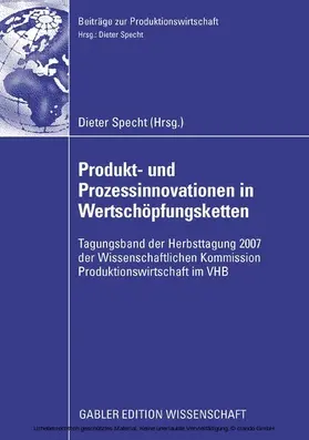 Specht |  Produkt- und Prozessinnovationen in Wertschöpfungsketten | eBook | Sack Fachmedien
