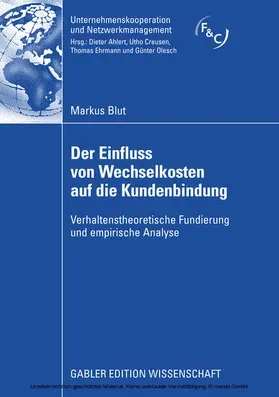 Blut | Der Einfluss von Wechselkosten auf die Kundenbindung | E-Book | sack.de