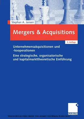 Jansen |  Mergers & Acquisitions | eBook | Sack Fachmedien