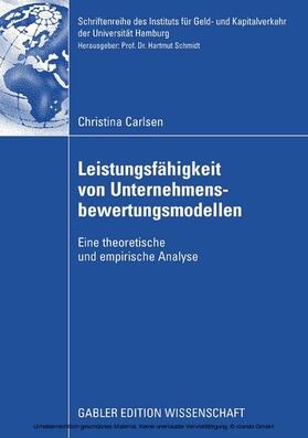 Carlsen | Leistungsfähigkeit von Unternehmensbewertungsmodellen | E-Book | sack.de