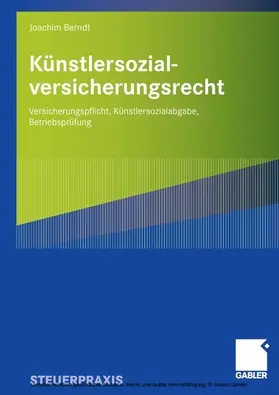 Berndt | Künstlersozialversicherungsrecht | E-Book | www.sack.de