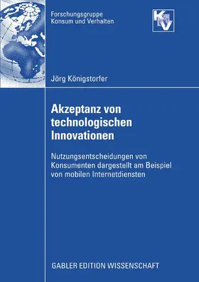 Königstorfer | Akzeptanz von technologischen Innovationen | E-Book | www.sack.de