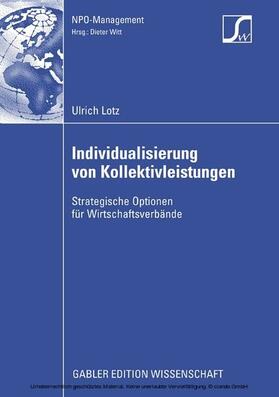 Lotz | Individualisierung von Kollektivleistungen | E-Book | sack.de