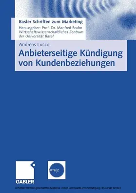 Lucco | Anbieterseitige Kündigung von Kundenbeziehungen | E-Book | www.sack.de
