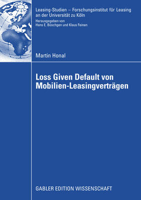 Honal | Loss Given Default von Mobilien-Leasingverträgen | E-Book | sack.de
