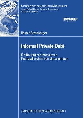 Bizenberger | Informal Private Debt | E-Book | sack.de