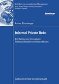 Bizenberger |  Informal Private Debt | eBook | Sack Fachmedien