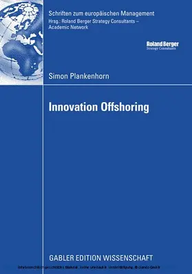 Plankenhorn | Innovation Offshoring | E-Book | www.sack.de