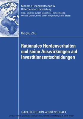 Bingyu |  Rationales Herdenverhalten und seine Auswirkungen auf Investitionsentscheidungen | eBook | Sack Fachmedien