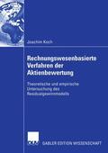 Koch |  Rechnungswesenbasierte Verfahren der Aktienbewertung | Buch |  Sack Fachmedien