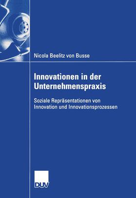 Beelitz von Busse | Beelitz Von Busse, N: Innovationen in der Unternehmenspraxis | Buch | 978-3-8350-0080-3 | sack.de