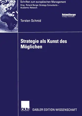 Schmid |  Strategie als Kunst des Möglichen | Buch |  Sack Fachmedien