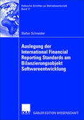 Schneider |  Schneider, S: Auslegung der International Financial Reportin | Buch |  Sack Fachmedien