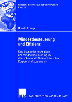 Krengel |  Krengel, R: Mindestbesteuerung und Effizienz | Buch |  Sack Fachmedien