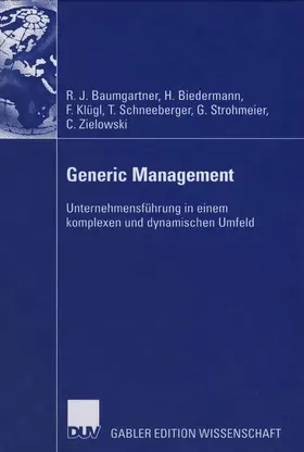 Baumgartner / Biedermann / Klügl |  Generic Management | Buch |  Sack Fachmedien
