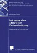 Gregori |  Gregori, C: Instrumente einer erfolgreichen Kundenorientieru | Buch |  Sack Fachmedien