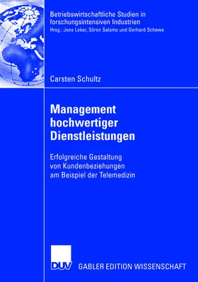 Schultz |  Management hochwertiger Dienstleistungen | Buch |  Sack Fachmedien
